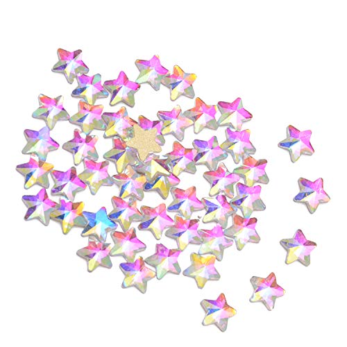 AD Beads Top Czech AB Crystal Multi-Shape Flatback Rhinestone Nail Art Decoration DIY (50 Pcs, 34. Star 8x8mm) - Image 2