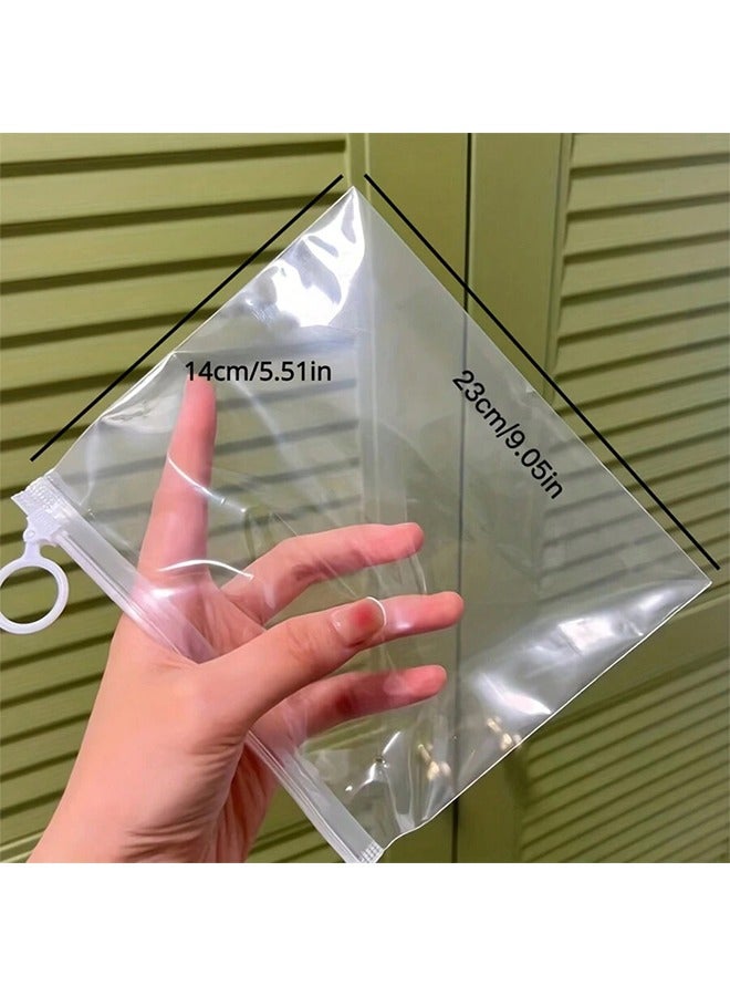 20-Piece Clear Plastic Packaging Fabric Travel Storage Bag Custom Waterproof Bag Zipper Lock Self Sealing Portable - Image 3