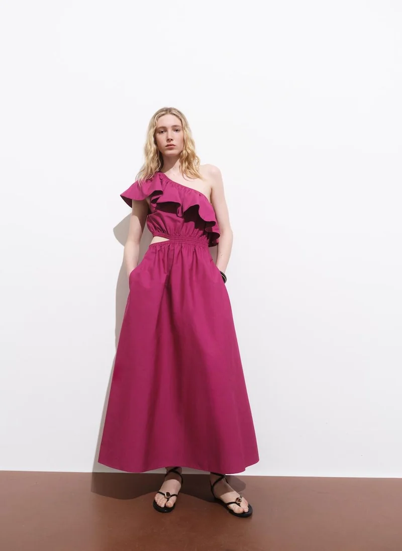 مانجو Asymmetrical Cut-Out Dress