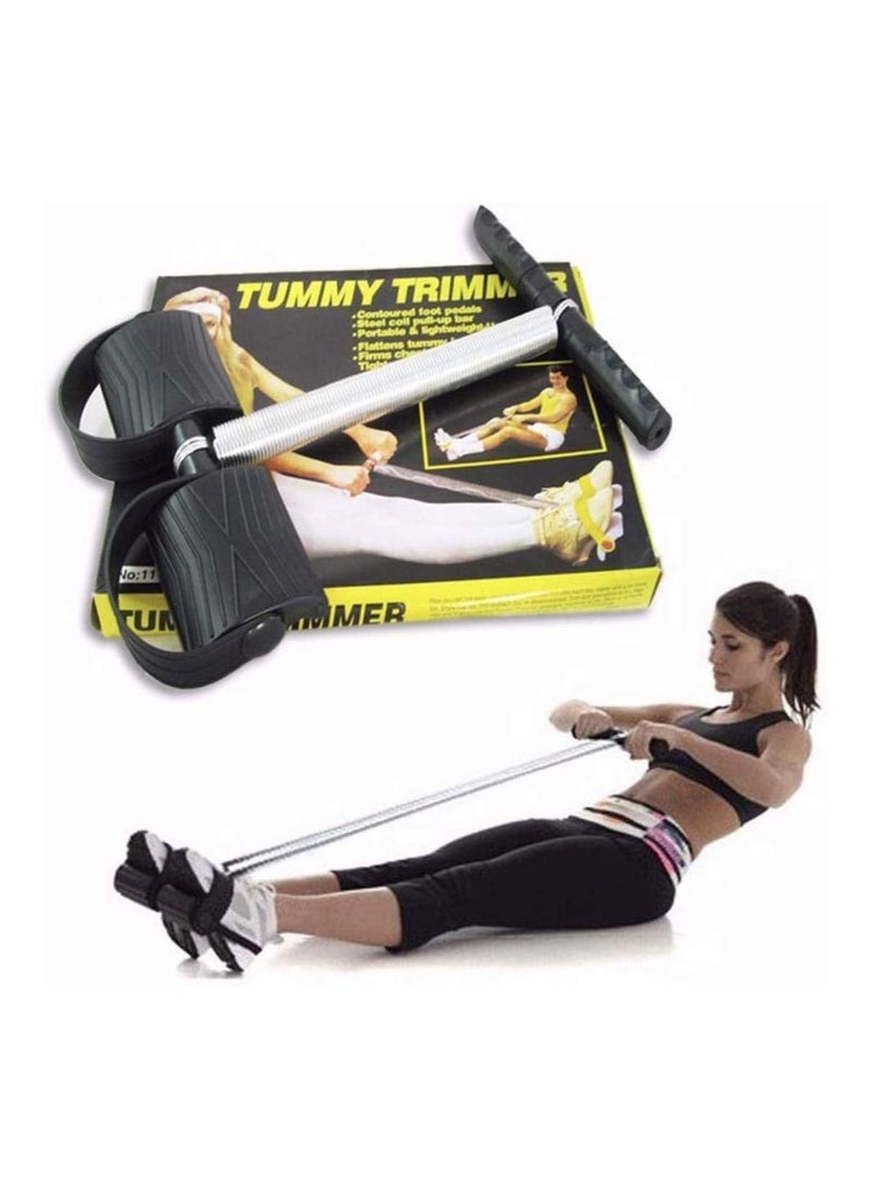 DubaiGallery Elastic Sit Up Pull Rope Pedal Resistance Band Powerful Spring Drawstring Tummy Trimmer Equipment Portable Home Gym with Elastic Bodybuilding Fitness Slimming Training Exercise Bands