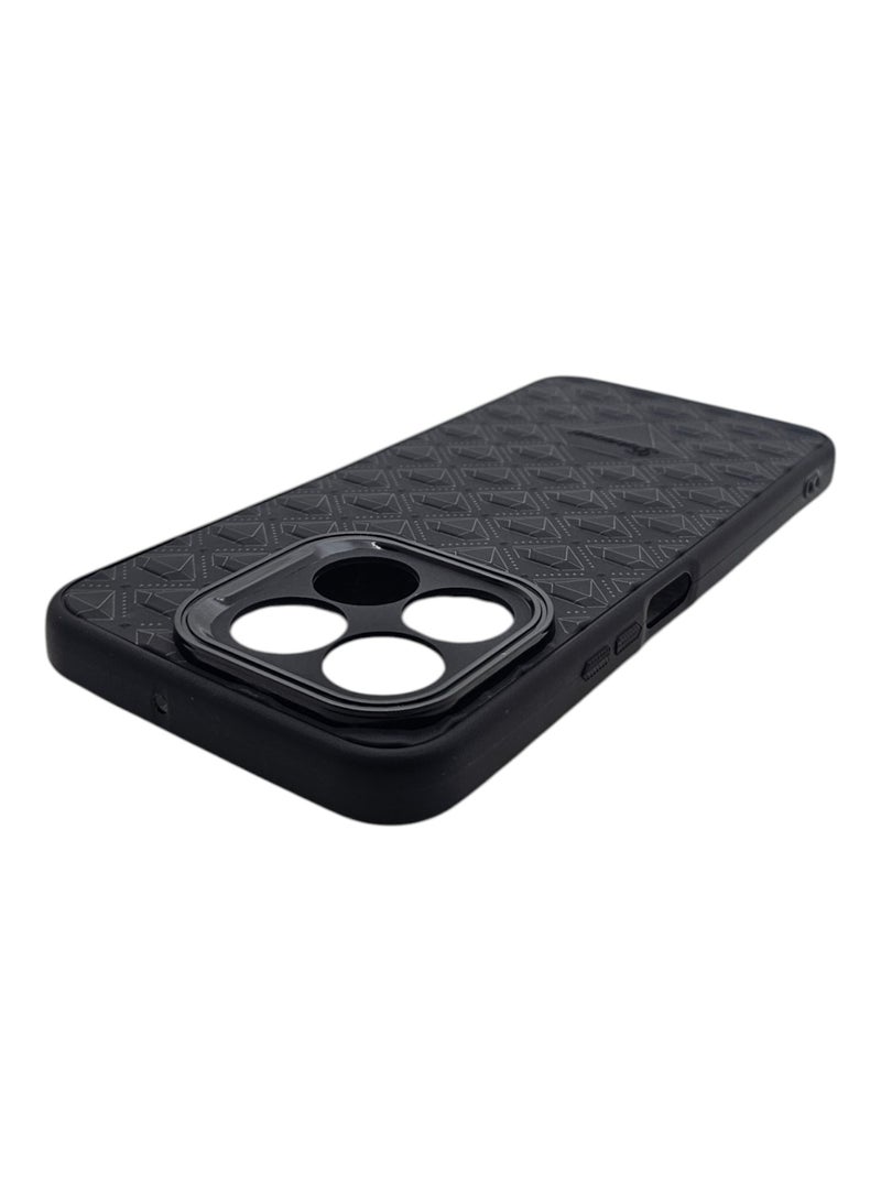 Case With a Diamond Pattern For Honor X6c - Black - Image 4