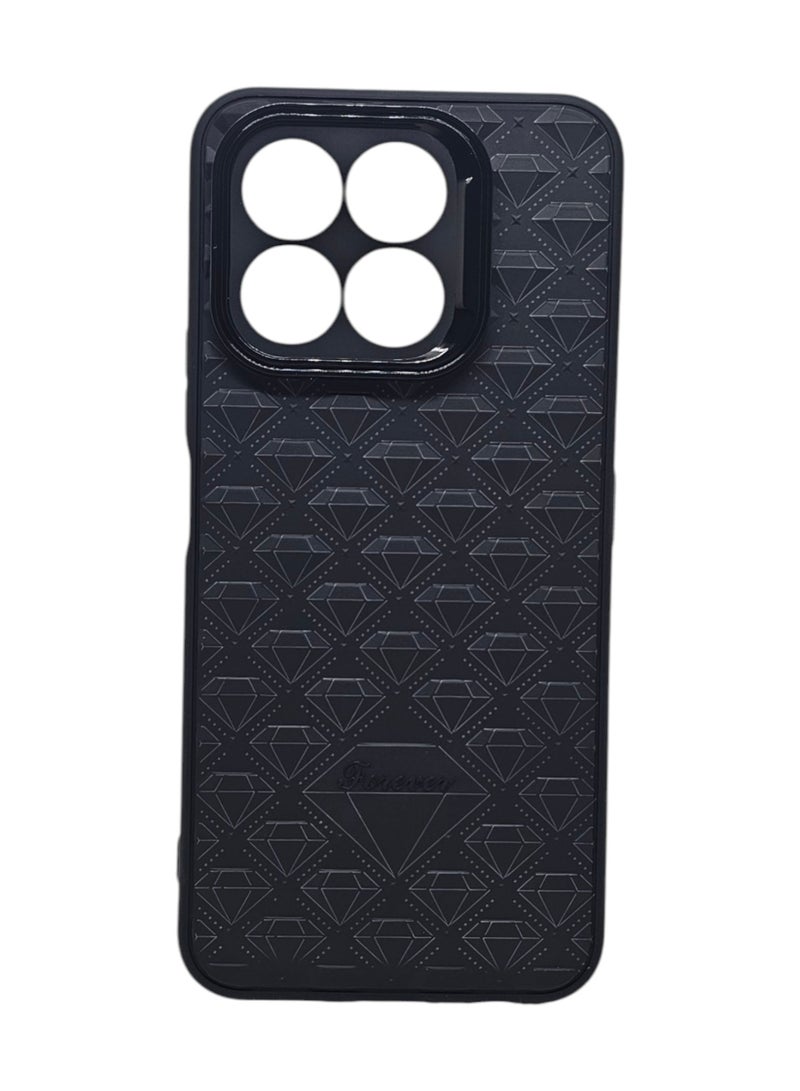 Case With a Diamond Pattern For Honor X6c - Black - Image 1