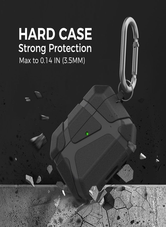 TRONWIN for AirPods Pro 3 Case - 2025 Armor Design Hard Case for Apple AirPods 3rd Generation, Full Drop Protective Air pods pro 3 Case Cover for Men (Black) - Image 4