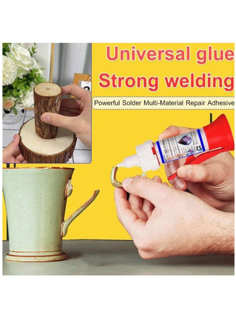 Excefore Powerful Solder Multi-Material Repair Adhesive, Powerful Solder Glue, Universal Adhesive Strong Welding, Welding High-Strength Oily Glue, Multi-Material Repair Adhesive,Multifunctional Glue, 2 PCS  - Image 2