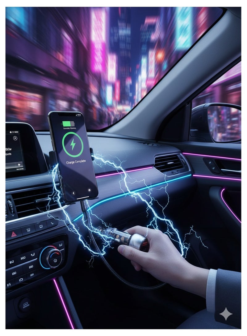 O8.design USB C Car Charger, 36W PowerDrive  Fast Charge And USB - Image 2