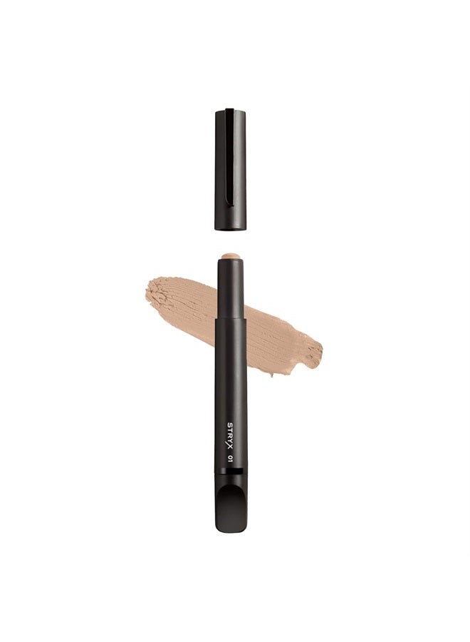 Stryx Concealer Pen Tool for Men, Light Cognac - Natural Pigments Hides Imperfections, Acne, Razor Burns, Scars, & Rosacea - Highly Adaptable Shades for Easy, Undetectable Coverage - All Skin Tones - Image 1