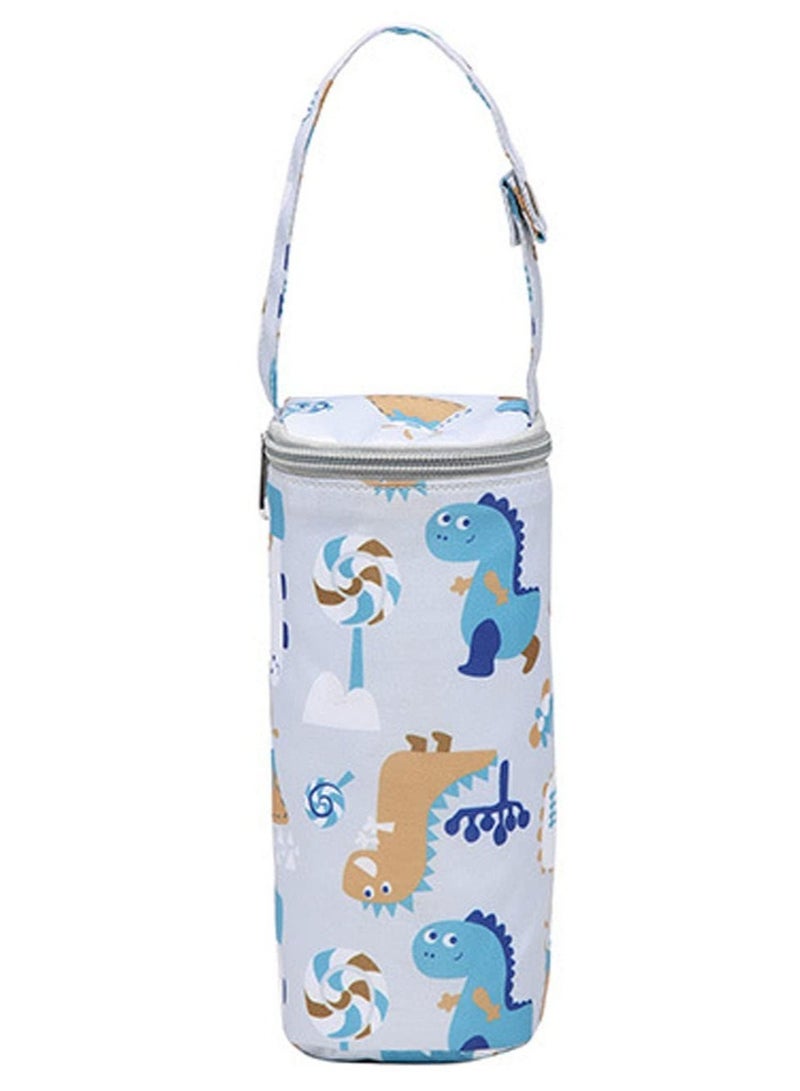 SYOSI Baby Bottle Insulation Bag Hangable Cartoon Breastmilk Storage Tote Portable Milk Bottle Holder for Travel Outdoor  - Image 1