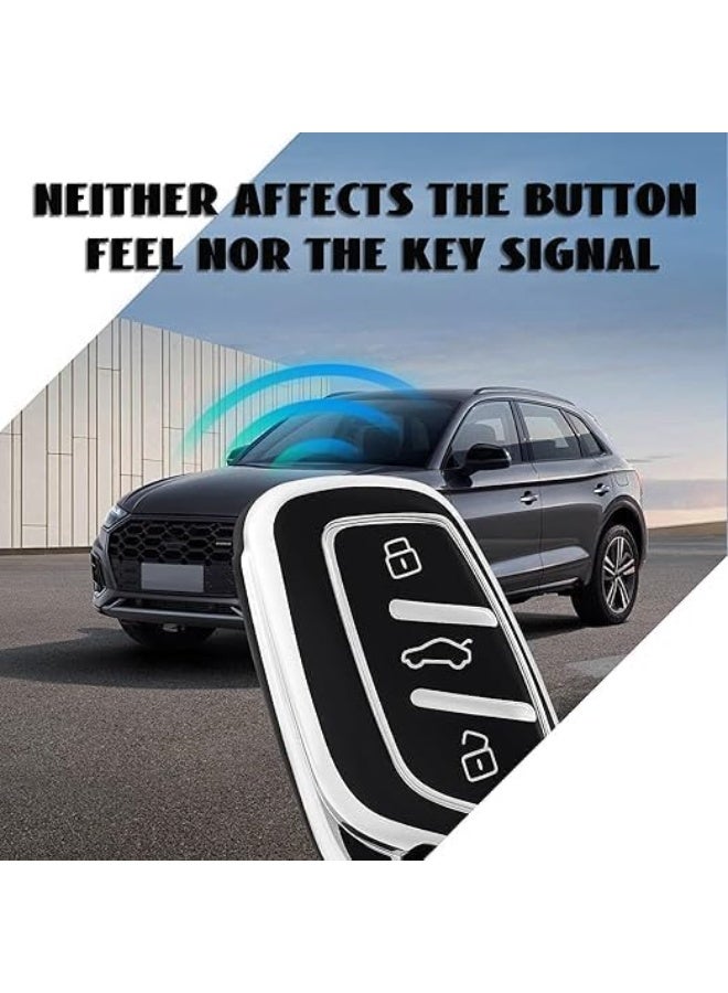 UShop U-Shop Remote Case Compatible with MG Cars – Chrome-Plated Silicone Protective Cover for MG Smart Car Keys – Compatible with MG 5, MG ZS, MG RX5 Models - Image 3