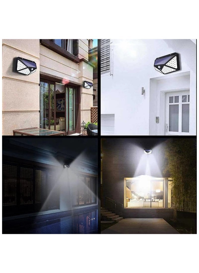 ELTRAZONE 100 LED Solar-Powered Motion Sensor Wall Lamp | IP65 Waterproof Outdoor Infrared Light for Garden, Patio, Yard, Pathway | Bright Solar Security Light with Wide-Angle Detection | Energy-Efficient Wall-Mounted Night Lighting for Home Exterior  - Image 5