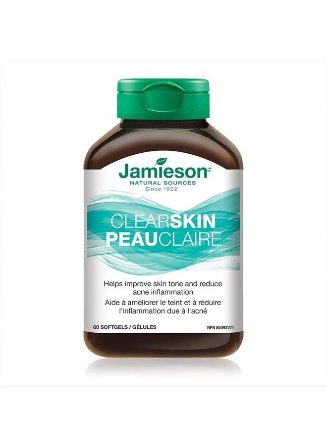 Jamieson - Clear Skin | Gla From Borage Oil + Sea Buckthorn 60 count - Image 1