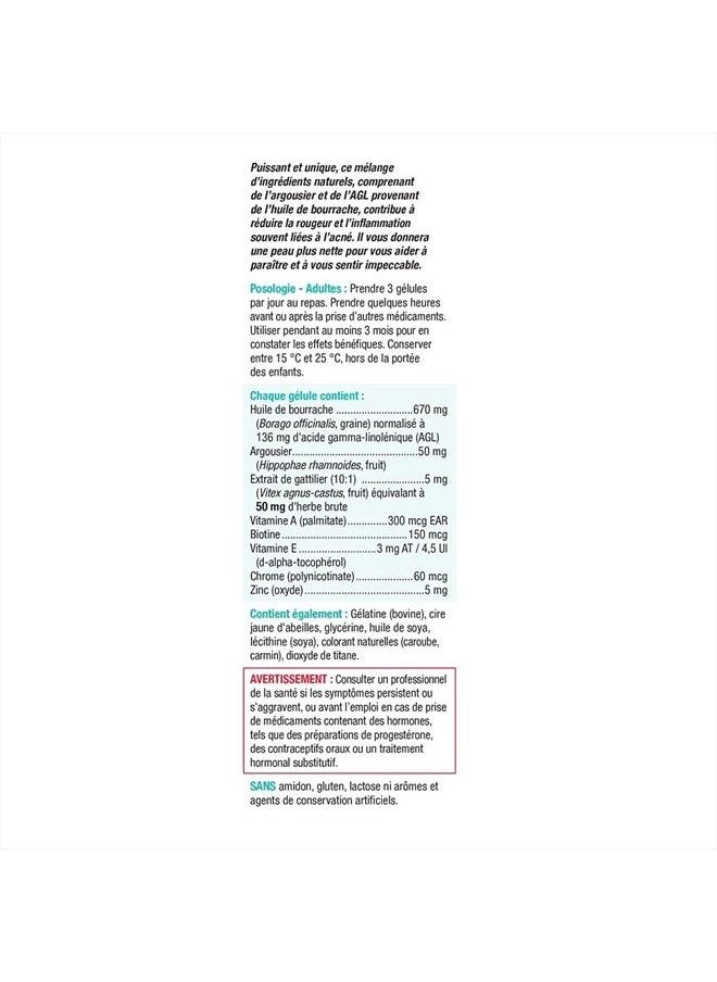 Jamieson - Clear Skin | Gla From Borage Oil + Sea Buckthorn 60 count - Image 1