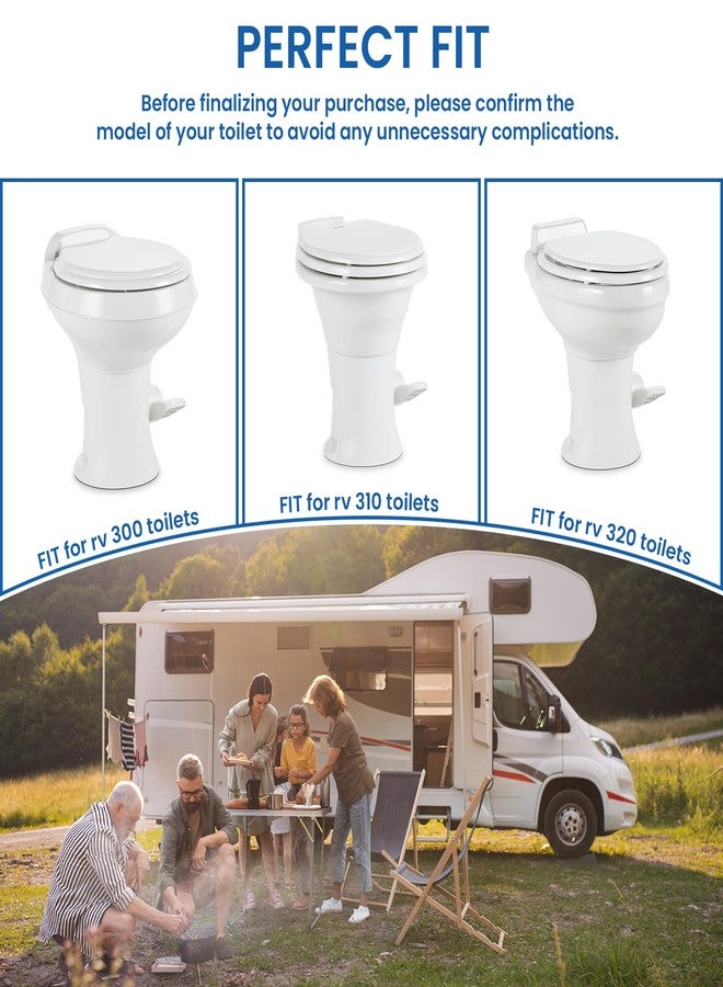 MEASUREMAN 3" RV Toilet Flange Repair Kit for Dometic 300, 310, 320 Toilets，Includes 12" Hose & All Hardware，Fixes Leaks & Odors - Image 5