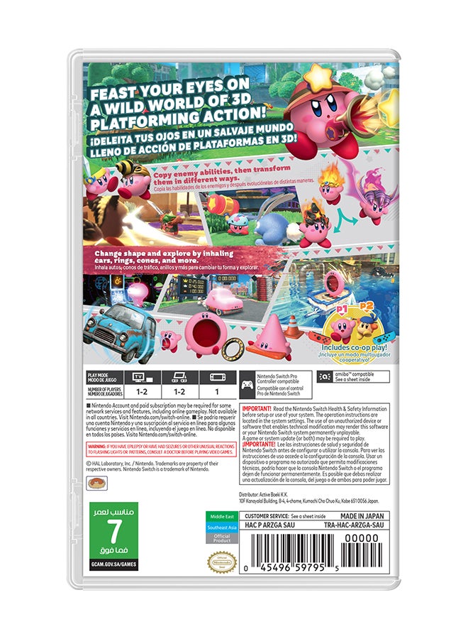 نينتندو لعبة "Kirby and the Forgotten Land" - مغامرة - nintendo_switch - Image 4