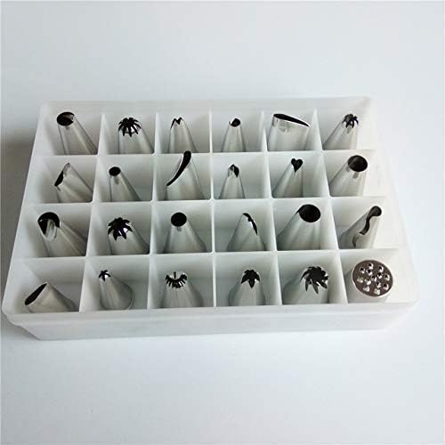 CHOCO DECOR 24 Piece Stainless Steel Icing Piping Tips Set with Storage Box Cake Decorating Nozzles for Icing and Piping - Image 2