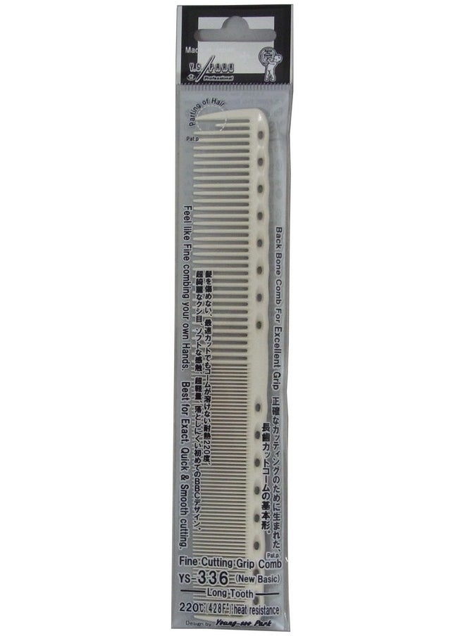 Y.S.Park Y.S Park Fine Cutting Grip Comb YS-336 (White) Y.S.Park 