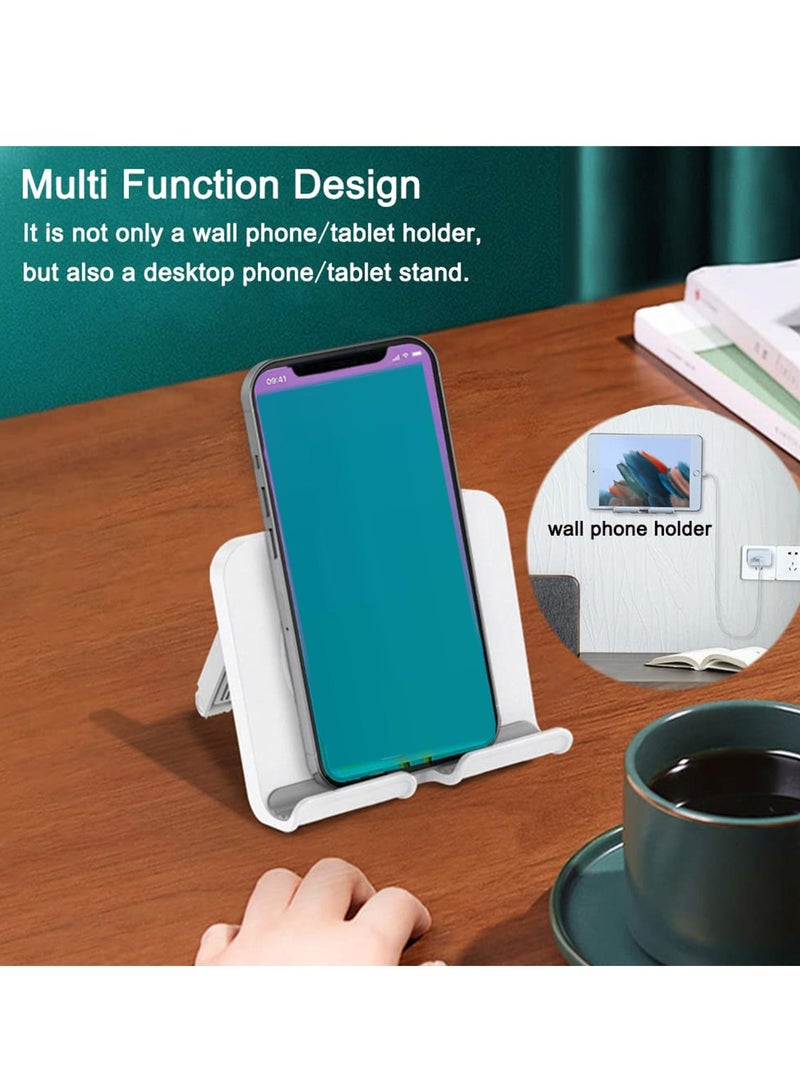 SYOSI Shower Phone Holder Multi Functional Removable Lazy Cellphone Holding Tool Universal Adjustable Waterproof Cellphone Stand Tablet Wall Mount Self Adhesive for Bathroom Bedroom Kitchen Dorm - Image 3