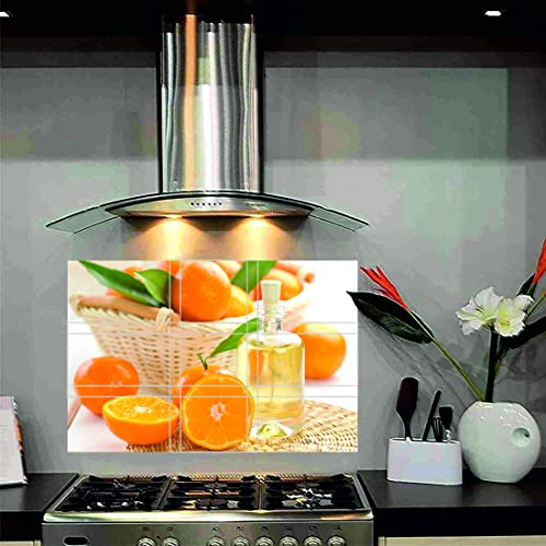 Techgifti Vinyl Waterproof and Oil-Proof Temperature Resistant Self Adhesive Peel Off Easy Clean Beautiful Kitchen Wall Sticker (Multicolour, 45 cm X 70 cm) - Image 2