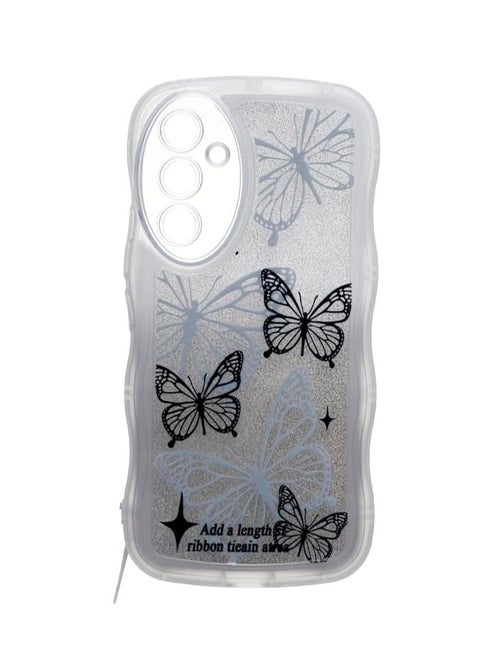 Plastic Back Cover With Series For Samsung Galaxy A54 5G , Black C.f.s.s8-211
