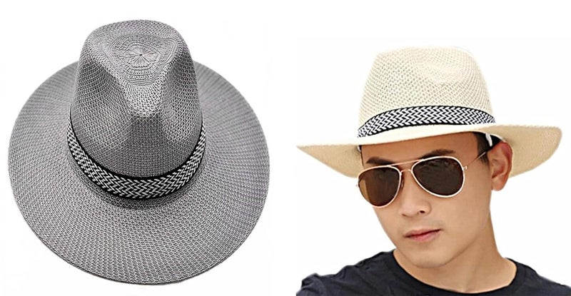 CLOTHERA Summer Paper Panama Jazz Beach Hats for Men & Women - Image 1
