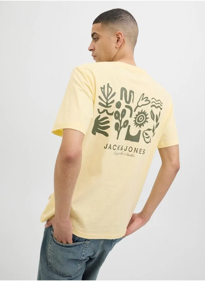 جاك اند جونز Jack & Jones Graphic Print Short Sleeve T-Shirt