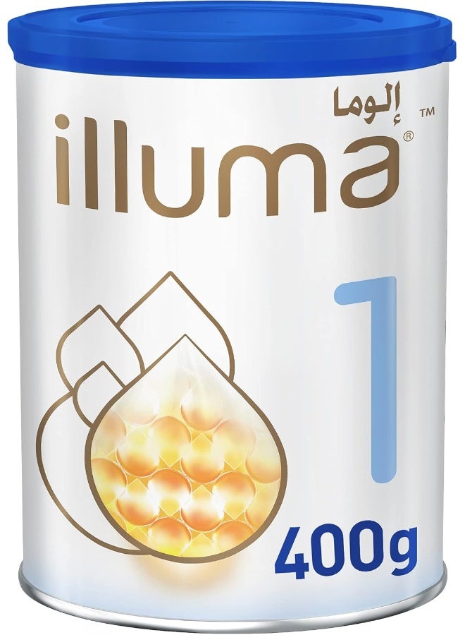 Illuma Illuma Wyeth Nutrition Illuma Stage 1, 0-6 Months, 400G, White - Image 1