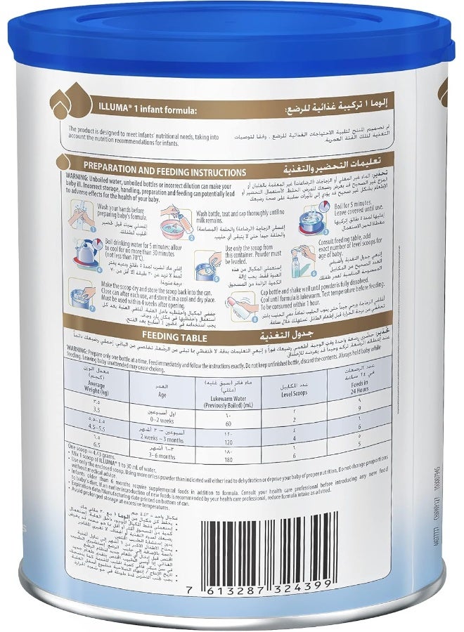 Illuma Illuma Wyeth Nutrition Illuma Stage 1, 0-6 Months, 400G, White - Image 5