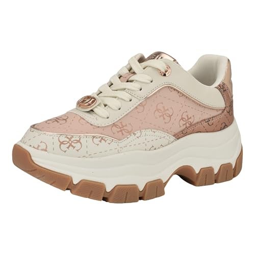 Guess Women's Berrett Sneaker, Light Pink Logo Multi 680, 10 - Image 1