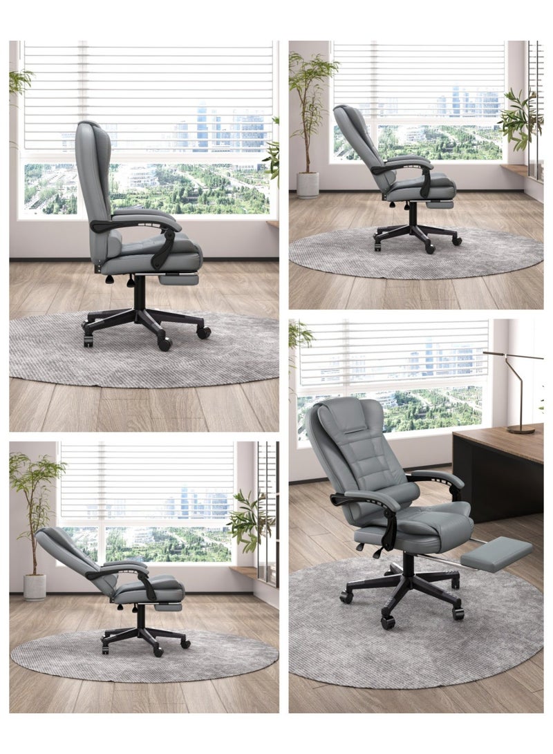 NEWLAN Ergonomic Video Game Chairs High-Back Office Chair with Height Adjustment - PU Leather Chair for Home, Office & Gaming Lounge Chair 104-114*70*53cm - Image 2
