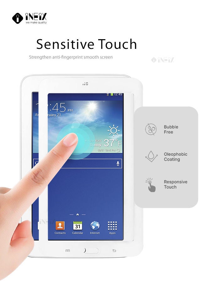 INEIX Full Screen Edge to Edge Screen Protector  For Samsung Galaxy Tab 3 Lite 7.0-T110/T116 - White  - Image 4