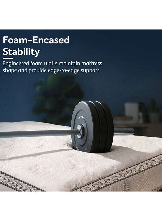 Sleepwell Executive Pocket Spring Mattress|Rebonded Foam for Pressure Relief|Dual Quiltec Comfort|Anti-Sag |Medium-Firm Spinal Support|5 Year Warranty | 200x160x25 - Image 3