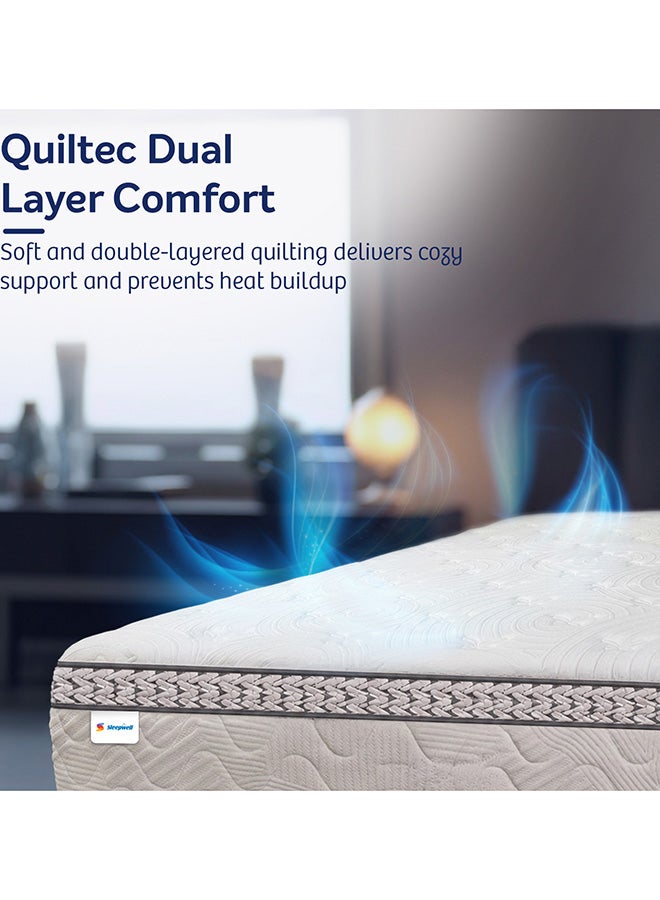 Sleepwell Executive Pocket Spring Mattress|Rebonded Foam for Pressure Relief|Dual Quiltec Comfort|Anti-Sag |Medium-Firm Spinal Support|5 Year Warranty | 200x160x25 - Image 5