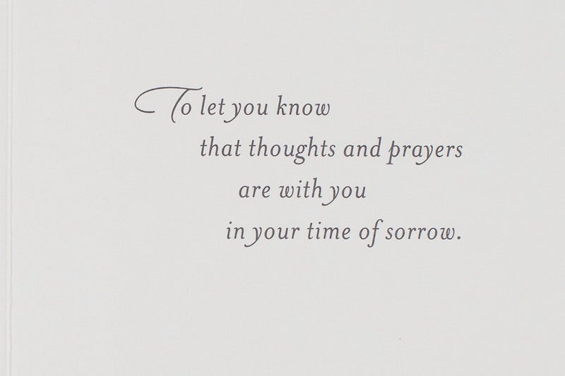 Hallmark Sympathy Greeting Card (Laser Flower) - Image 3
