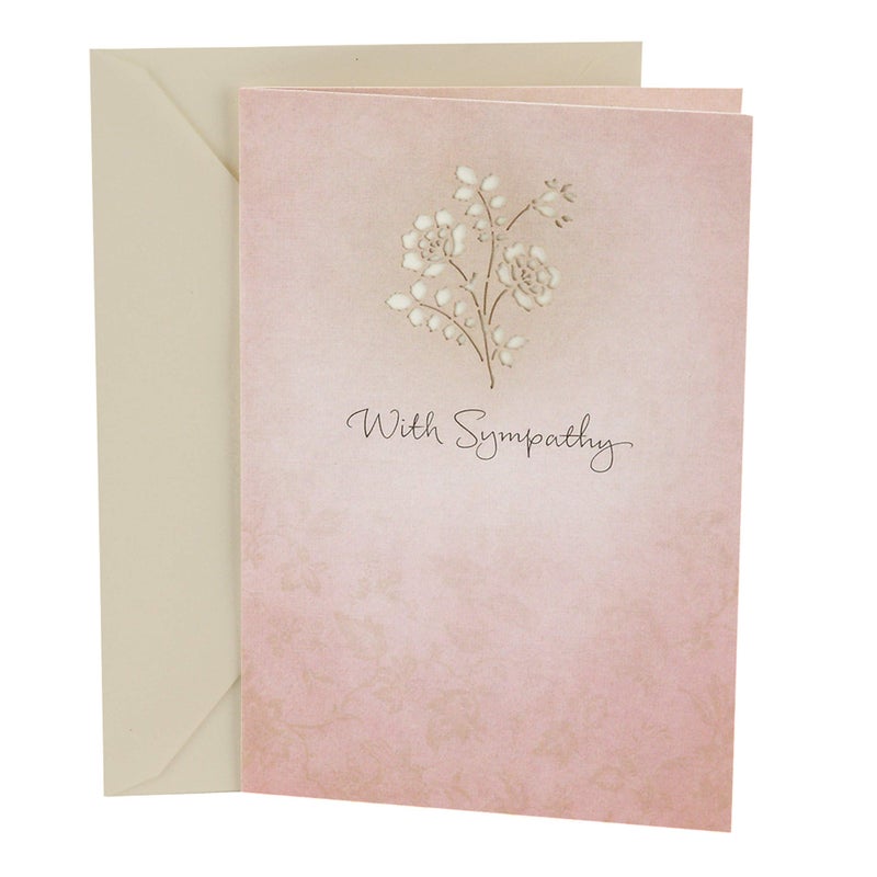 Hallmark Sympathy Greeting Card (Laser Flower) - Image 1