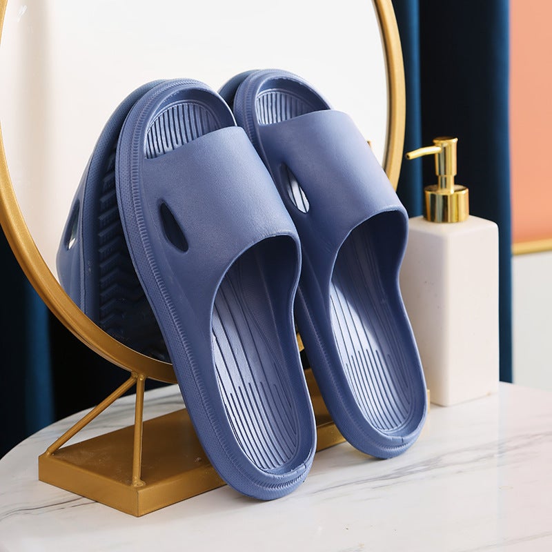 Soft Sole Summer Slippers for Men and Women, Non-Slip Bathroom Flip Flops, Couples Indoor/Outdoor Sandals