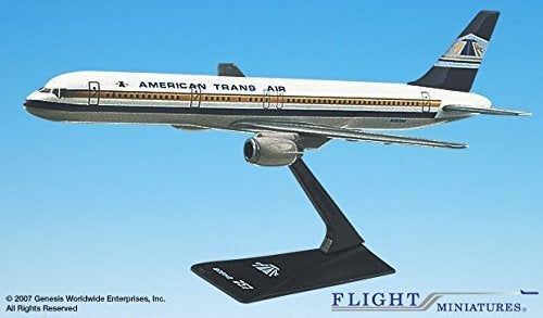 Flight Miniatures ATA (81-94) 757-200 1:200 Scale - Plastic Snap-Fit Model Airplane - Collectible Replica of ATA American Trans Air Part #ABO-75720H-007 - Image 4