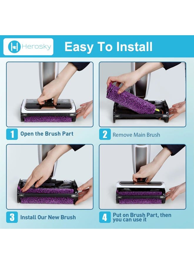 Herosky 3PCS SD201 Roller Fit for Shark Steam Pickup 3-in-1 Steam Mop SD201 SD200 SD201C SD201Q SD205 - Image 3