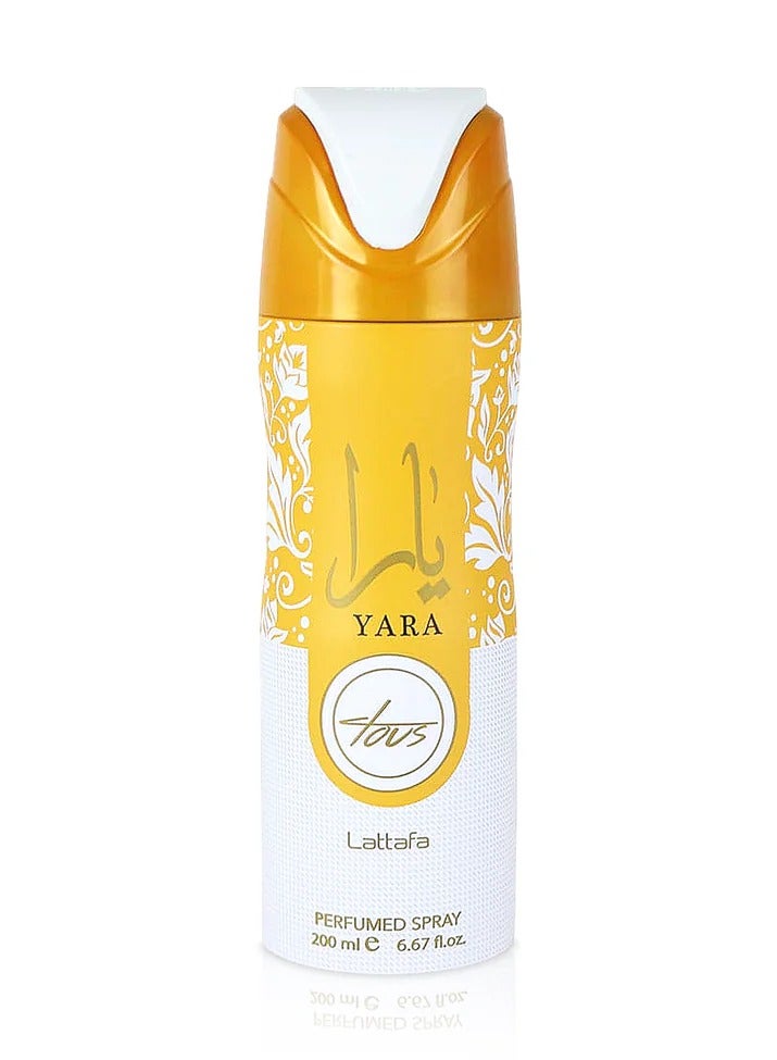 Yara Tous Deodorant Body Spray, Inspired By Fame Rabane For Women,200ml