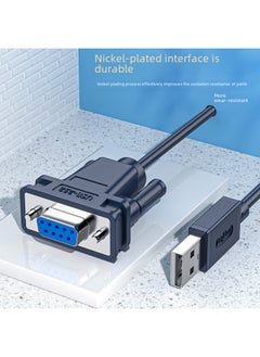 Generic Jinghua Usb To Rs232 Serial Port Line Female Usb2.0 Data Transfer Line Db9 Pin Serial Port Printer Line Wholesale-Color:Blue-Length:1.2 M  - Image 4
