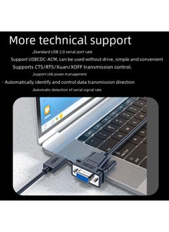 Generic Jinghua Usb To Rs232 Serial Port Line Female Usb2.0 Data Transfer Line Db9 Pin Serial Port Printer Line Wholesale-Color:Blue-Length:1.2 M  - Image 3