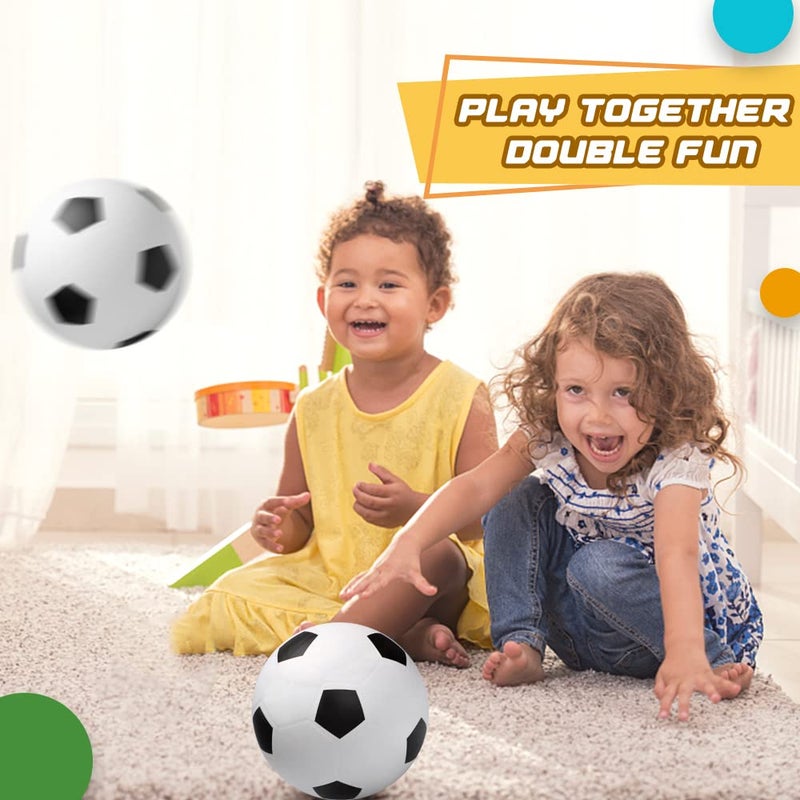 Dilabnba Mini Soccer Balls for Kids Toddlers 6-12 Months, 6'' Bouncy Kickball Footballs Sport Balls for Indoor Outdoor Playground Beach, Dodgeball Soft Ball Gift for Girls Boys 2 3 4 5 6 7 - Image 5