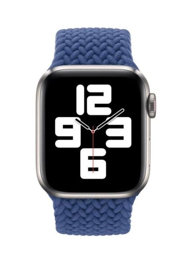 NIBEMINENT - Replacement Band For Apple Watch Series 7 45mm/6 & SE 5 4 44mm/3 2 1 42mm Blue - Image 1