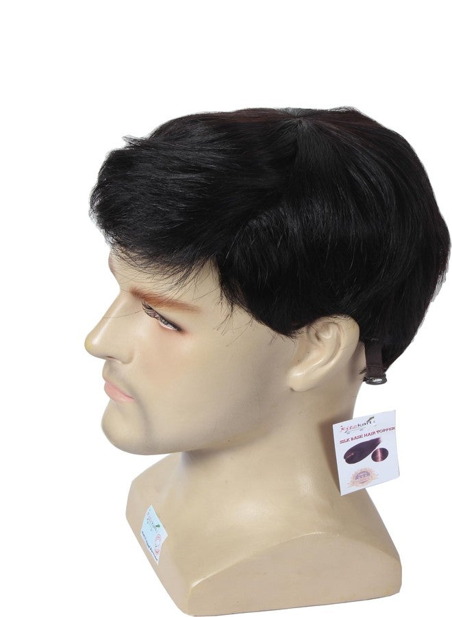 ريتزكارت باروكة شعر رجالي كاملة الرأس، مصنوعة من شعر بشري 100%، سهلة التركيب بدون غراء، مزودة بمشبك قابل للتعديل، شعر مرن، تدوم طويلاً، ماركة ريتزكارت - Image 5