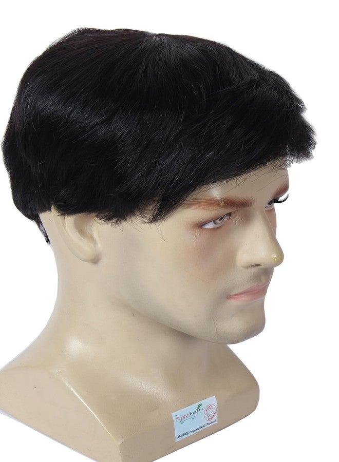 ريتزكارت باروكة شعر رجالي كاملة الرأس، مصنوعة من شعر بشري 100%، سهلة التركيب بدون غراء، مزودة بمشبك قابل للتعديل، شعر مرن، تدوم طويلاً، ماركة ريتزكارت - Image 4