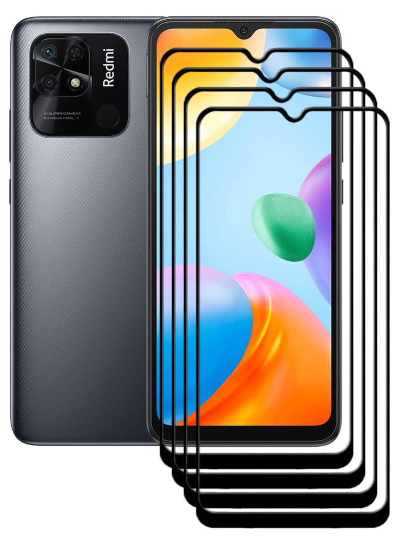 ACLIX 4 Pieces Antistatic ESD Dustproof Premium Quality High Definition Tempered Glass Screen Protector Designed For Xiaomi Redmi 10C - Image 1