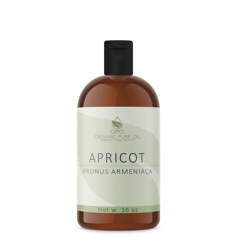 OPO Apricot Kernel Oil - 100% Pure, Organic, Cold Pressed, Unrefined, Raw - Bitter Scent, Therapetutic Premium Grade A Kernal - Perfect for Massage, Skin, Hair & Body Care 16 OZ Quart Bulk - Image 2