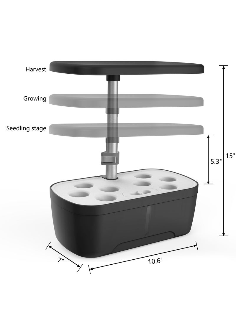 Smart Garden Flower Pot, 8-Hole Indoor Plant Growth Light, With Automatic Circulating Water Pump 15W