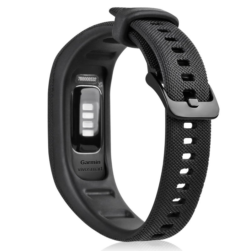 C2D JOY Strap TPU Wristband Compatible with Garmin vivosmart 4, Activity and Fitness Tracker (Black) Large - Image 3