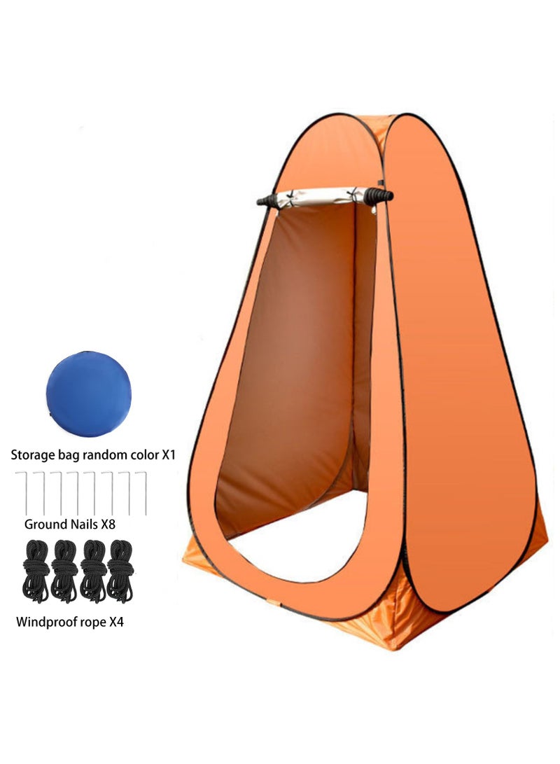 HEYAN Pop Up Portable Shower Tent with Floor for Camping Instant Outdoor Privacy Shelter Tent for Camping and Beach Easy Setup Foldable with Carry Bag Lightweight and Sturdy 190x120x120CM - Image 1