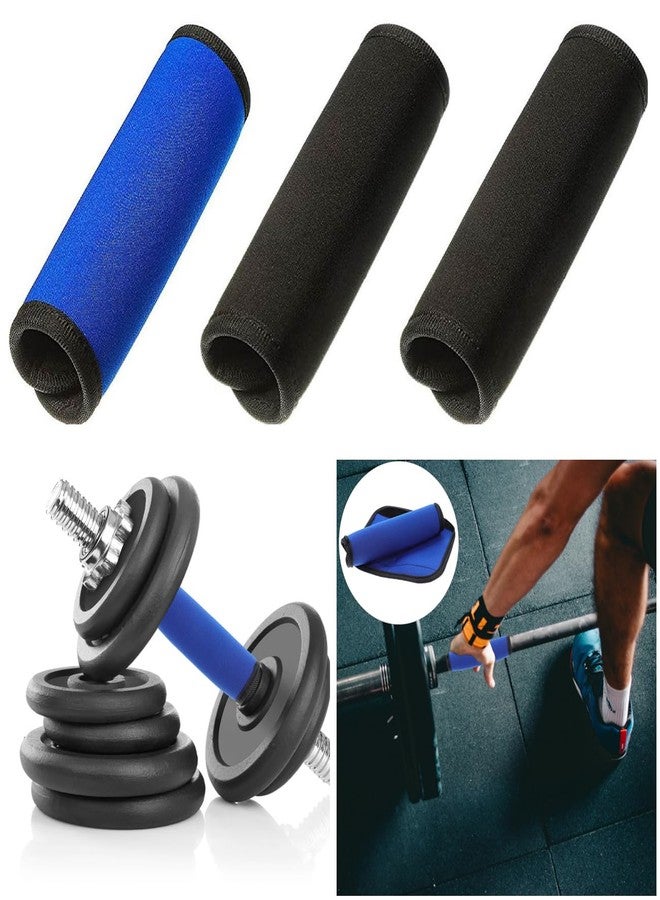 SquEqu 3 Pack Pull Up Bar Grips Dumbbell Grips Barbell Handle Grips Gymnastic Rings Grip Wrap Soft Buffer Cover for Pilates Bar Workout Bars Gymnastics Bar Fitness Exercise Bar Doorway Chin Up Bar - Image 5