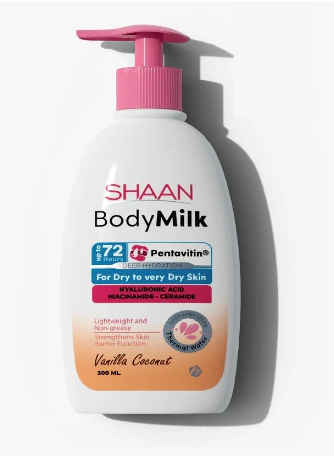 Shaan - Body Milk Vanilla Coconut 300ml - Image 1